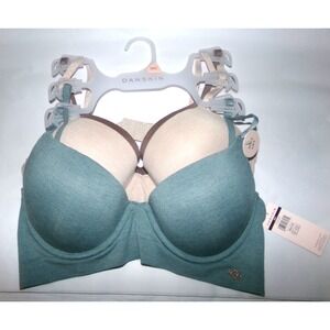 WOMENS DANSKIN 3 PACK MICROSOFT‎ LIFT BRAS~SZ 36C~$64